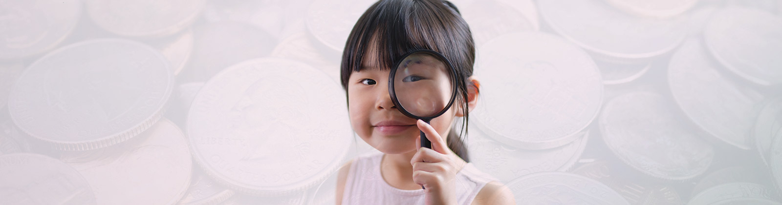 Girl with Magnifying Glass