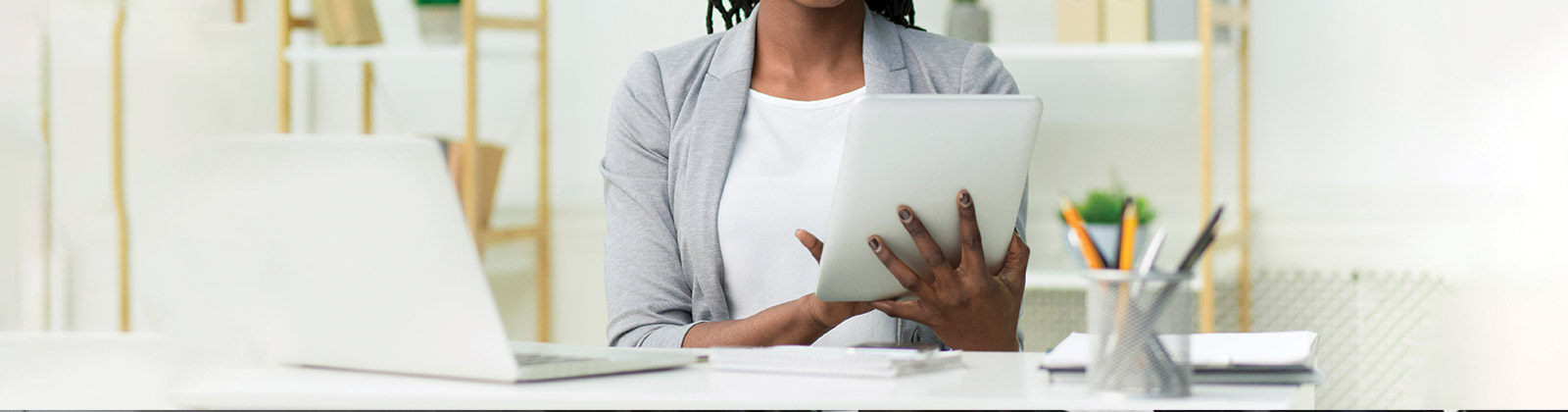 Woman with Ipad